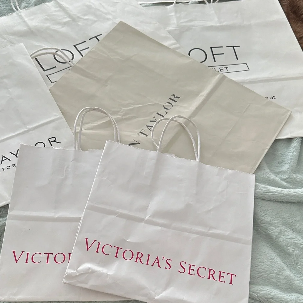 14 Assorted Empty Paper Gift Bags